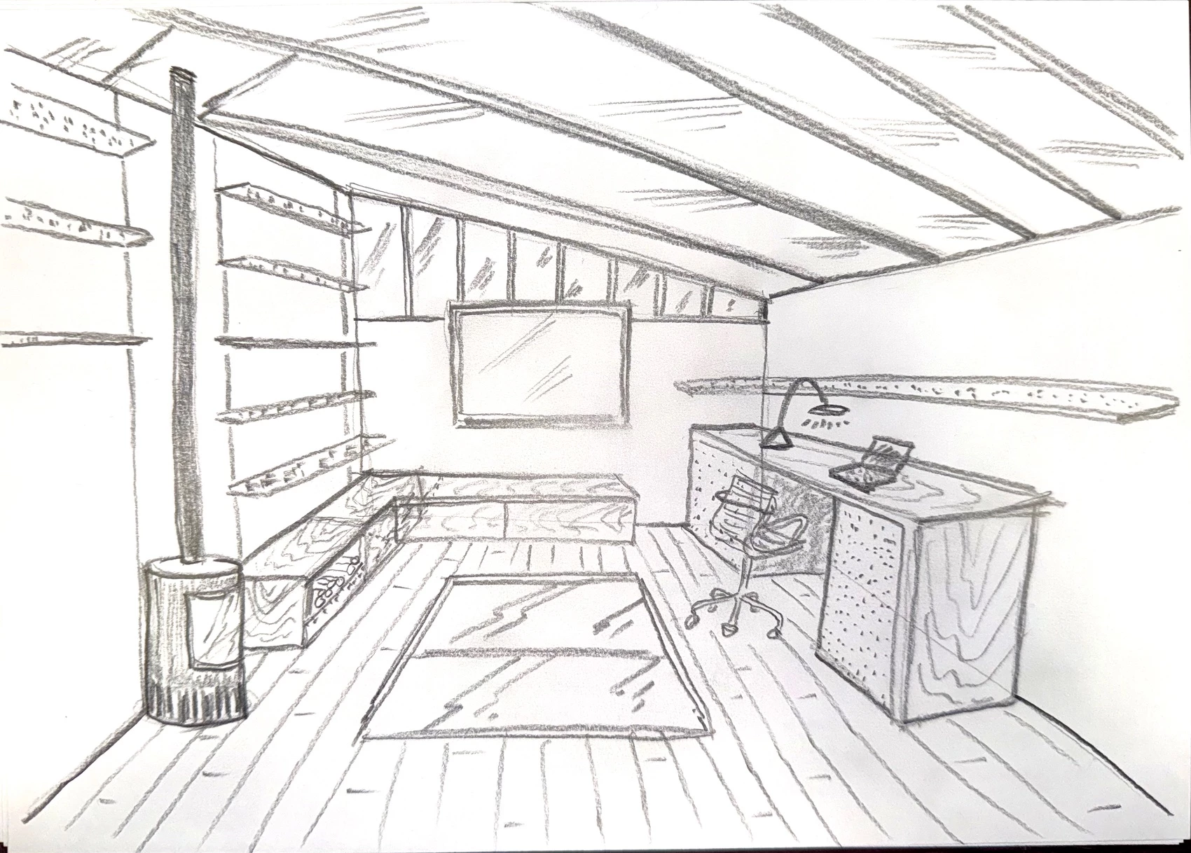 croquis amenagement — BYSENS Agencement